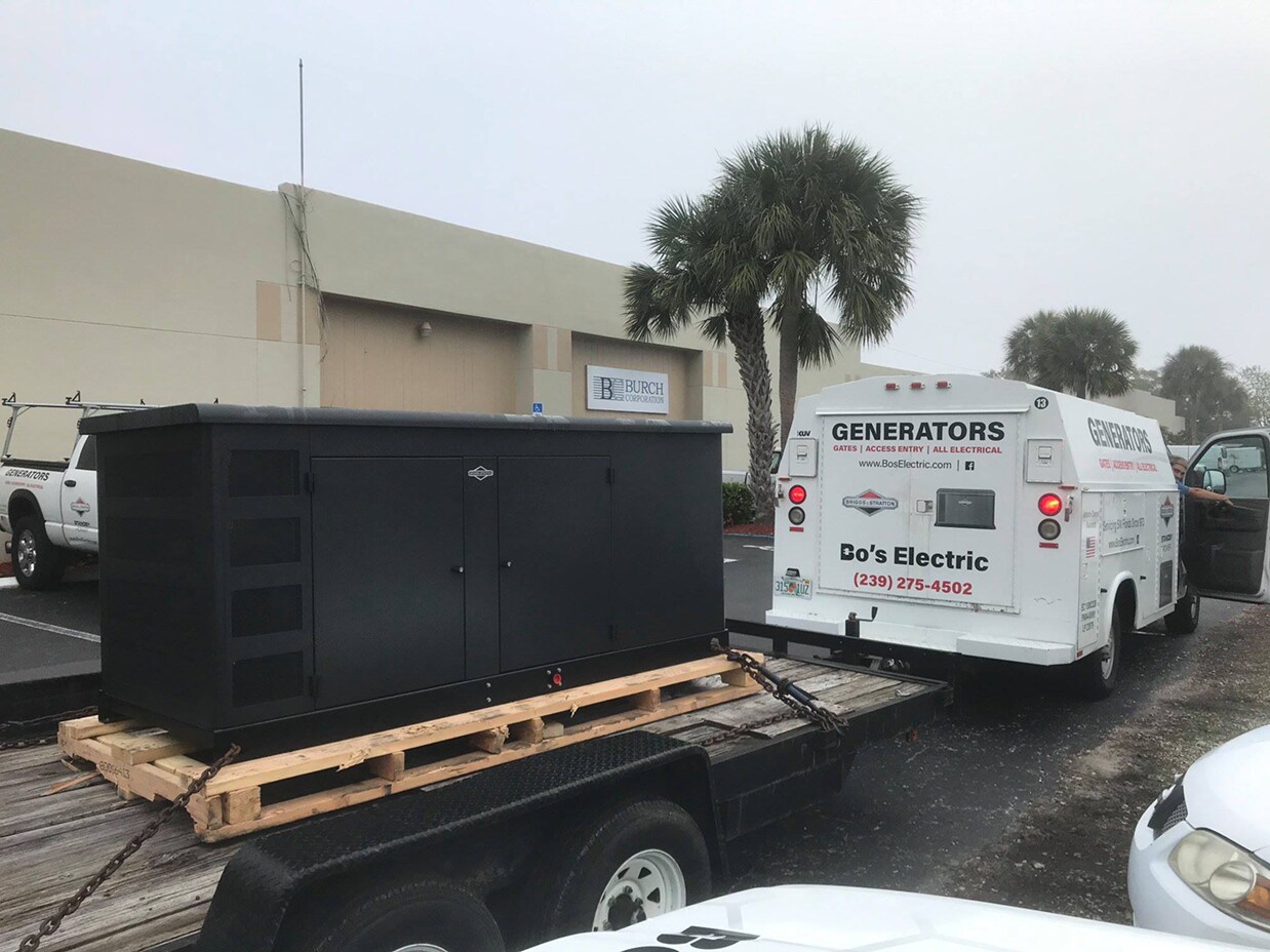 delivering a standby generator for installation at a home